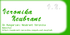 veronika neubrant business card